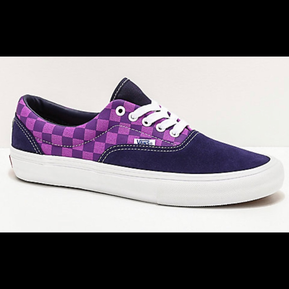 VANS  x Baker Era Pro Kader Purple Check